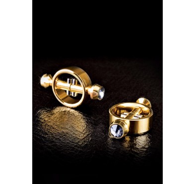 Stymulator-FF GOLD MAGNETIC NIPPLE CLAMPS